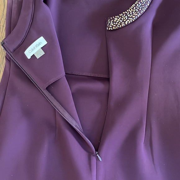 Calvin Klein purple dress, size 8 - Picture 4 of 5